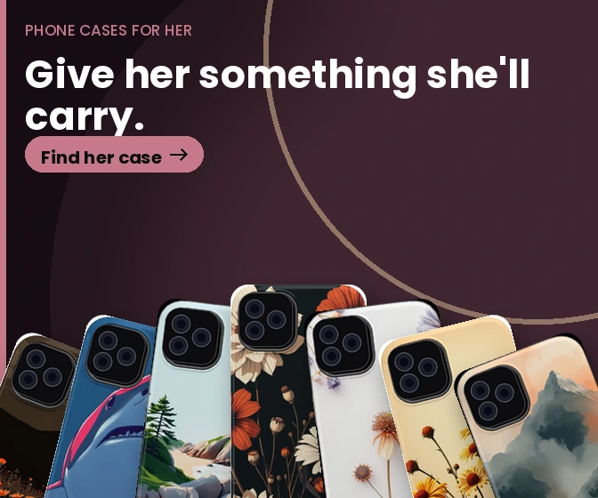 PhoneCasesForHer: Cute, floral and celestial cases for iPhone and Galaxy.