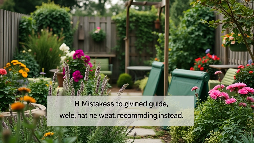 Outdoor / Garden mistakes to avoid (and what we recommend instead)